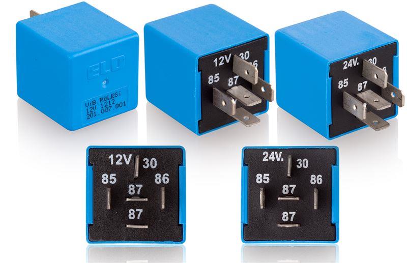 24V TITREYEN KORNA rölesi 15A 5 uçlu