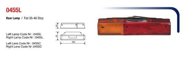 55-46 FIAT STOP LAMBASI SOKETLİ 