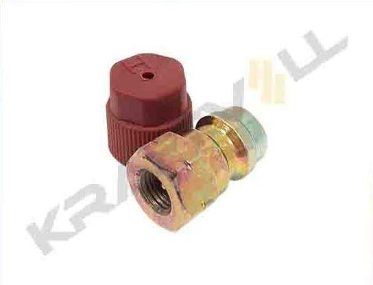 ADAPTOR  3/16''  DUZ  YÜKSEK BASINC KIRMIZI KAPAKLI (5 ADET)