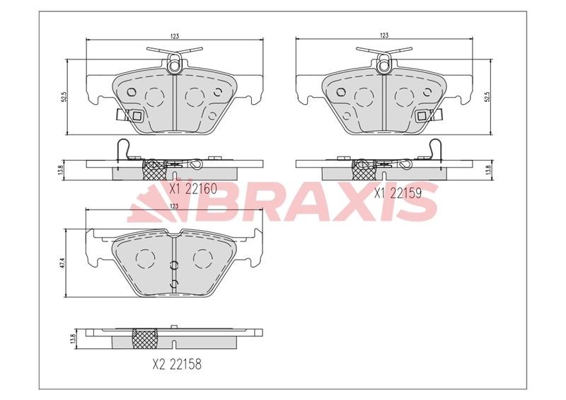 ARKA FREN BALATASI ARKA OUTBACK 15 > XV 17 >