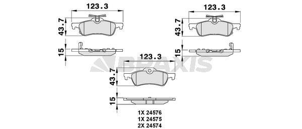 ARKA FREN BALATASI HONDA CIVIC 2012> TOYOTA YARIS 2010>