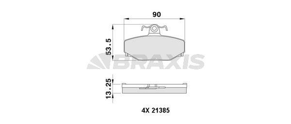 ARKA FREN BALATASI (TK) 740 / ESTATE 87 92 760 87 90 780 86 91 940 / ESTATE 93 95 / V70 / XC 96