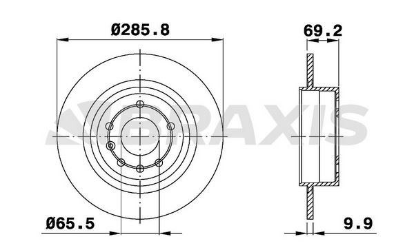 ARKA FREN DISK AYNASI SAAB 9 5 2.0I 2.3I