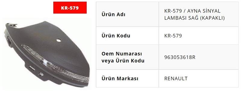 AYNA SİNYAL LAMBASI LEDLİ SAĞ KAPAKLI CLIO 5