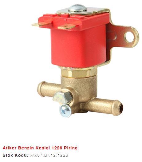 BENZİN KESİCİ 1226 PİRİNÇ ATİKER GARANTİSİ YOKTUR