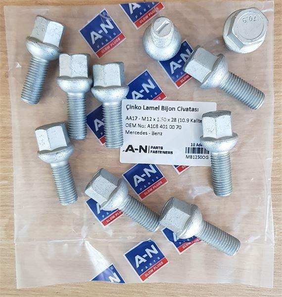 BİJON CİVATASI MERCEDES ORTA AA17 - M12×1.50×2 777101