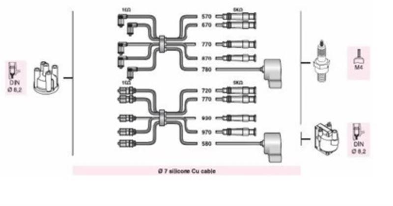 BUJI KABLOSU ALFA 75 2.0İ T.SPARK (AAR717)