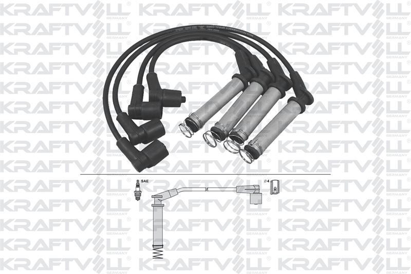 BUJI KABLOSU ASTRA F 1,4/1,6 8V - CORSA B 1,2/1,4 8V - VECTRA A 1,6 8V (SILIKON KABLO)