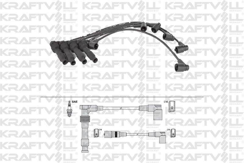 BUJI KABLOSU ASTRA F 2,0 16V 91>98 VECTRA A 2,0 16V 88>95 (SILIKON KABLO)