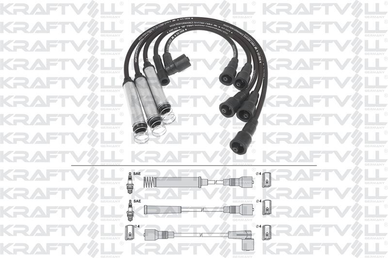 BUJI KABLOSU ASTRA F-KADETT E 1,8/2,0 8V 92-98 (SILIKON KABLO)
