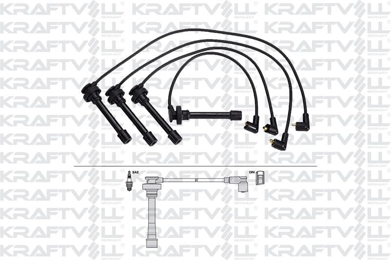 BUJI KABLOSU COLT IV 1,6 16V 94-96 GALANT V 1,8/2,0 16V 92-96 LANCER IV/V 1,6 16V 92-> (SILIKON KABL