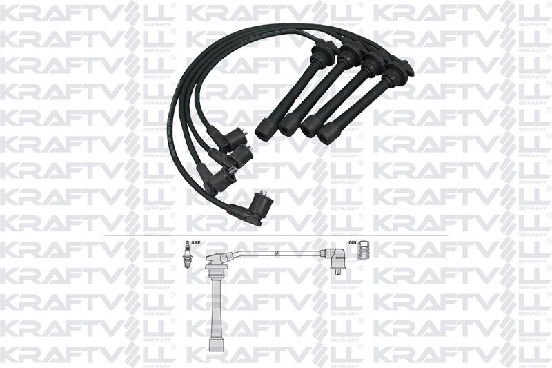 BUJI KABLOSU HYUNDAI ELANTRA 1.6I - 1.8I -2.0I 16V 95-00 (SILIKON KABLO)