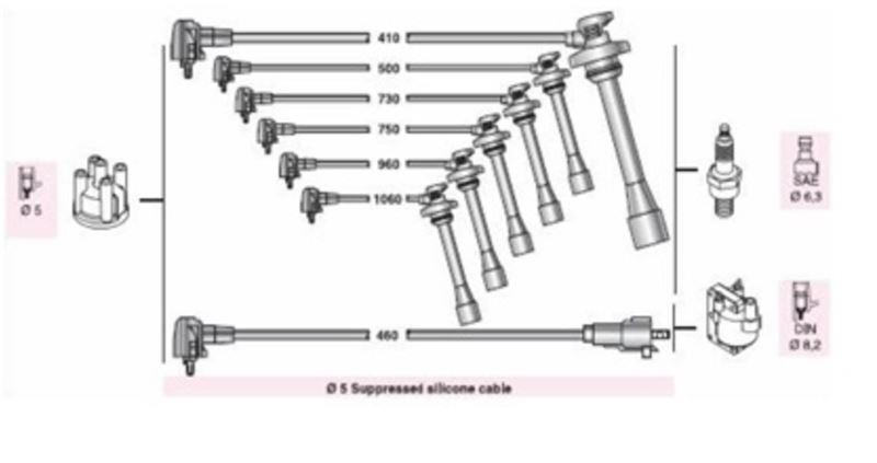 BUJI KABLOSU LAND CRUISER90 3.4I 24V 5VZ FE (ATY272)