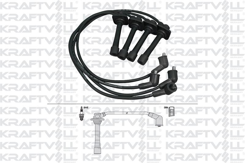 BUJI KABLOSU MAZDA 626 1.8I 2.0I 16V 91-97 (SILIKON KABLO)