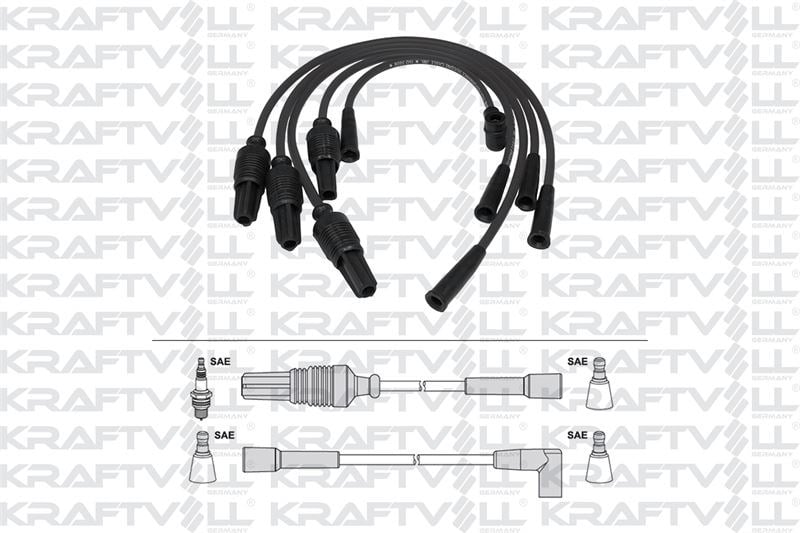 BUJI KABLOSU P106 I 1,0/1,1/1,4/ 8V 91-96 P106 II 1,1/1,4 8V 96-> P306 1,4 8V 93-97 PARTNER 1,4 8V 9