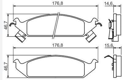 DISK BALATA CHYRSLER-STRATUS ON GDB4016