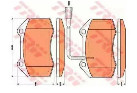 DISK BALATA FIAT GRANDE PUNTO 1.4 ABARS ON IKAZ KABLO GDB1812
