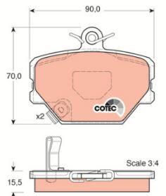 DISK BALATA MERCEDES SMART-CABRIO ROADSTER GDB1365