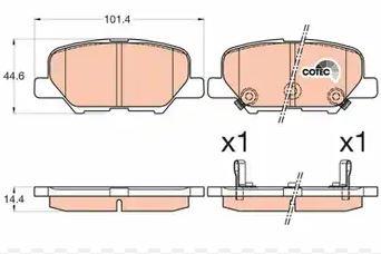 DISK BALATA MITSUBISHI ASX ARKA GDB3583