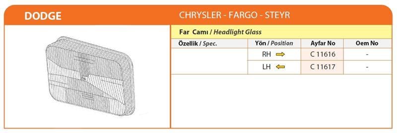 FAR CAMI SAĞ DDGE-CHR-G-STE-