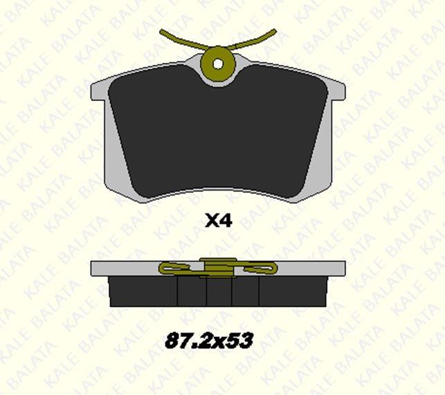 FREN BALATASI ARKA AUDI A4 II III A4 AVANT A4 CABRIO A6 II CLIO II III MEGANE SCENIC C3 III C4 CACTUS CORRADO GOLF I II III IV JETTA II PASSAT II III IV POLO CLASSIC QUANTUM II SANTANA SCIROCCO II VENTO JETTA III (23554 EŞ DEĞERİ) 20961 152 34 ANS KD13