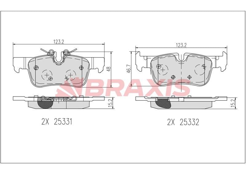 FREN BALATASI ARKA BMW F45 F48 F39 MINI F60 F54