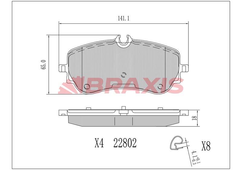 FREN BALATASI ARKA CRAFTER 17 > AMAROK 18 > MAN TGE 17>
