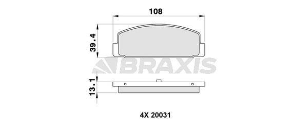 FREN BALATASI ARKA MAZDA 323 626 2.0 98>02 MAZDA 6 03>10 PREMACY 99-05