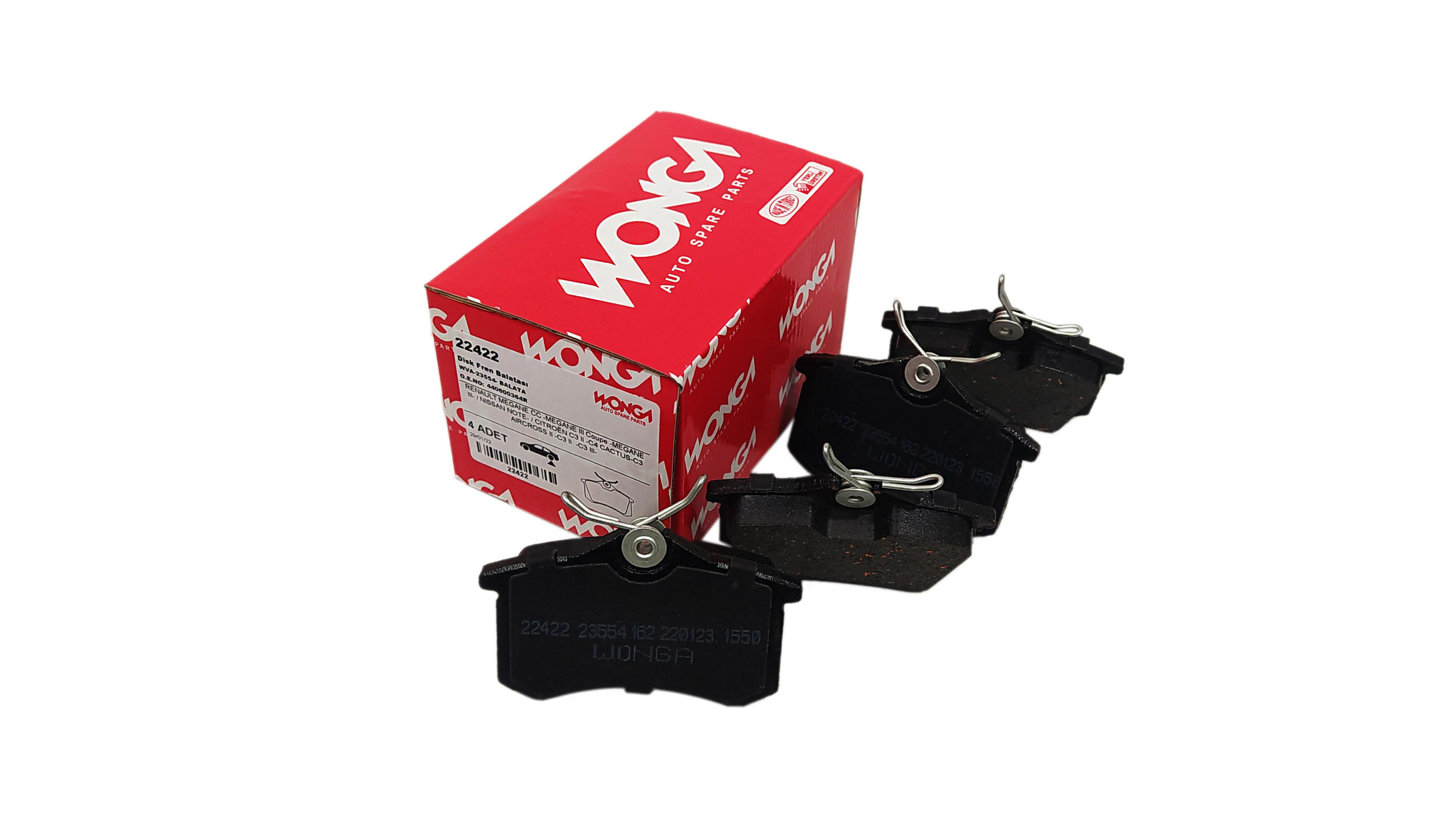 FREN BALATASI ARKA PARTNER FLUENCE MEGANE II III 207 308 307 C3 C4 BORA PASSAT 97 > GOLF IV V POLO 87×52.9×17