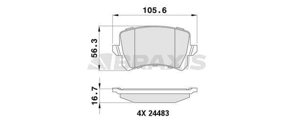 FREN BALATASI ARKA PASSAT B7 10> SHARAN 10> TIGUAN 07> / A6 01> Q3 11> / ALHAMBRA 10>