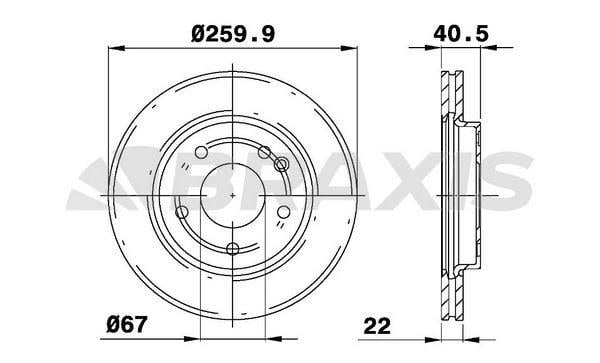 FREN DISKI ON (HAVALANDIRMALI) A-CLASS W168 97>04