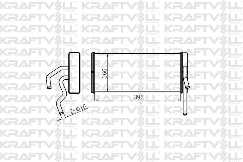 KALORIFER RADYATORU - FORD CARGO / 2530-2535 (AL / BRZ)