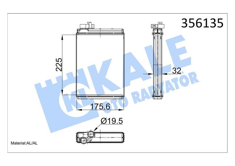 KALORİFER RADYATÖRÜ AUDI A4 A5 Q5 KALORİFER