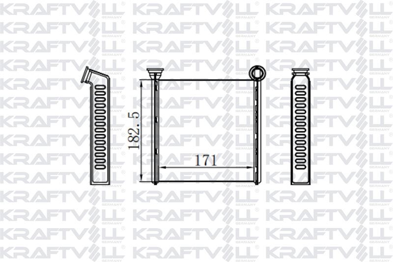 KALORIFER RADYATORU GOLF VII 13> ARTEON 17> PASSAT 15> TIGUAN 16> TOURAN 16> A3 13> Q2 17> ATECA 16>