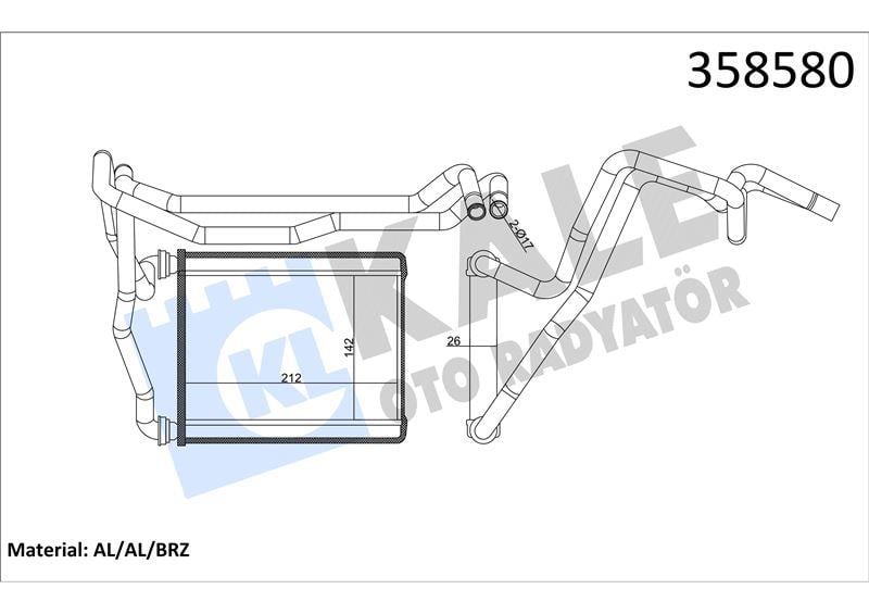 KALORİFER RADYATÖRÜ TOYOTA RAV 4 II
