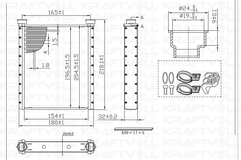 KALORIFER RADYATORU X156 13> X117 15>19 W176 13>18 W246 11>18 C117 13>19