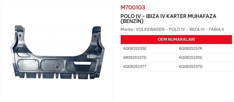 KARTER MUHAFAZASI BENZİNLİ POLO IBIZA