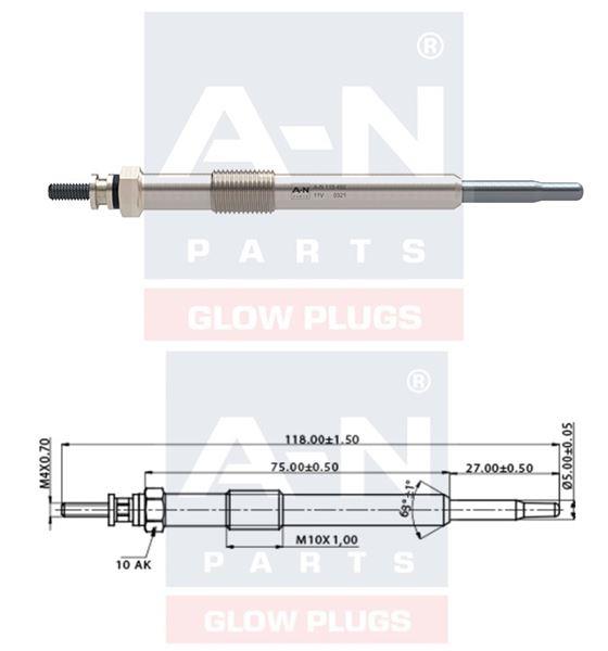 KIZDIRMA BUJİSİ ECO 11V VOLVO S 40 2.0 D 30725069 GN054 0100226492 GLP055 0250202048 DP56  Y1005J B131 ET1-A-N-118 492