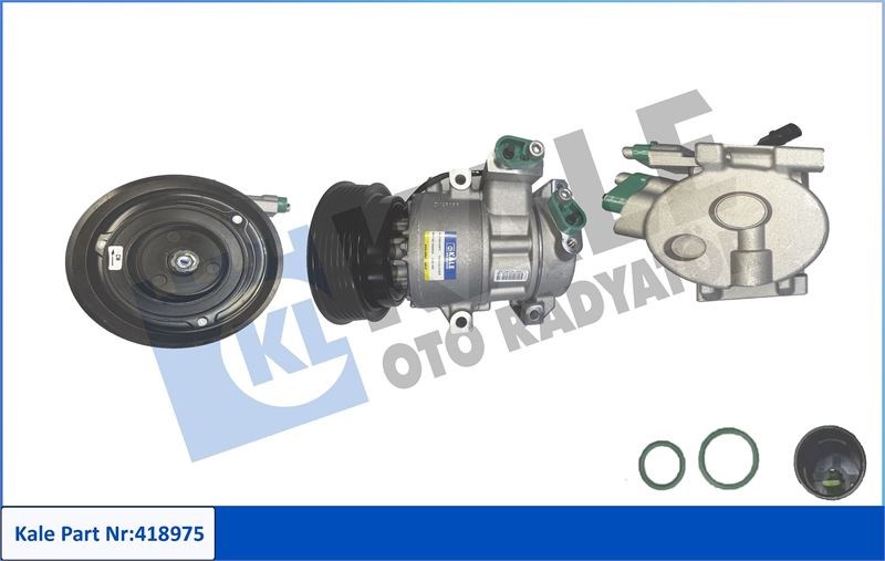 KLİMA KOMPRESÖRÜ HYUNDAI ACCENT IV 1.4 10<17 İ20 I 1.4 1.6 08<15 [6PK - V KAYIŞ KASNAĞI] [130mm]