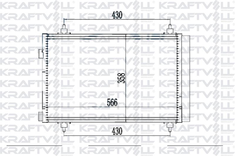 KLIMA (KONDANSER) RADYATORU C4 C4 PICASSO BERLINGO III PARTNER TEPE P308 P3008 P5008 C4 II DS4 DV6 D