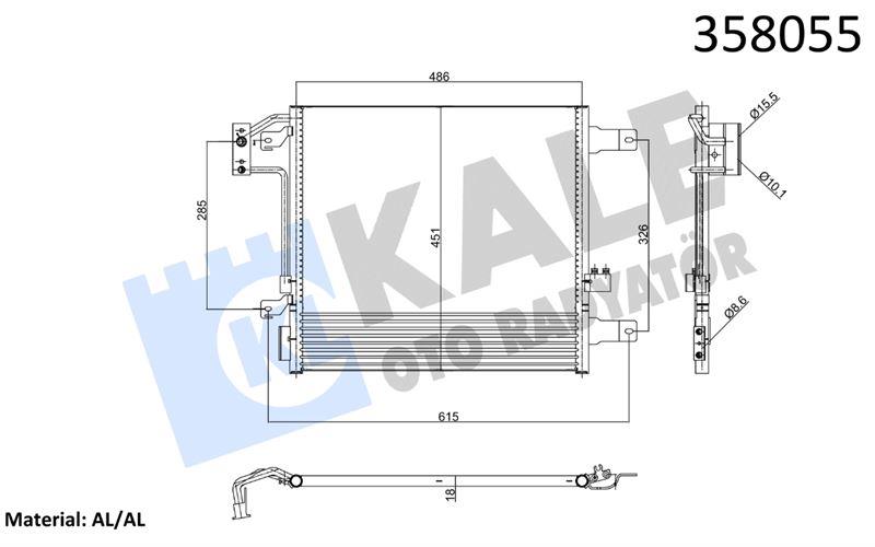 KLİMA RADYATÖRÜ JEEP WRANGLER III AL/BRZ KURUTUCUS UZ