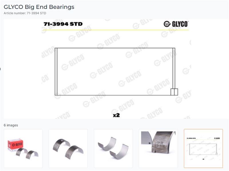 KOL YATAK STD DOBLO 1.9 JTD TAKIM DEĞİLDİR KUTU İÇİ 2 ADET KOL YATAK MEVCUTTUR