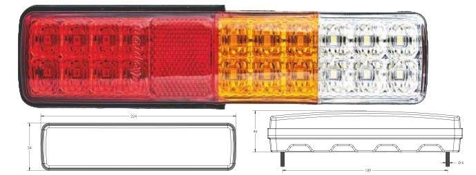 LED FORKLİFT STOP LAMBASI 4 FONKSİYONLU