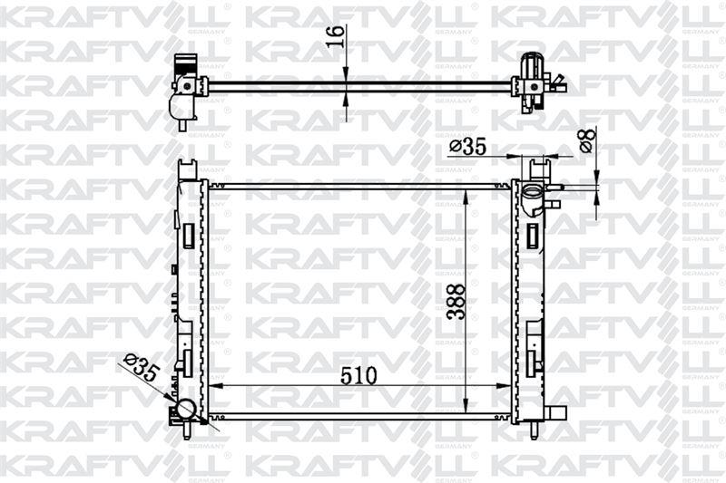 MOTOR RADYATOR CLIO IV CAPTURE SYMBOL SANDERO LOGAN LODGY DOKKER 0,9TCE 1,2 16V 1,5DCI 1,6 12MM ( 510×378×16 ) > BRAZING