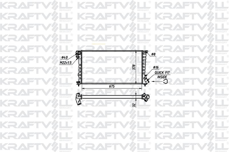 MOTOR SU RADYATOR PARTNER P306 BERLINGO XSARA DW8 / DW8B KLIMASIZ (00 03) SEGMANLI (1351Z1) (675*378