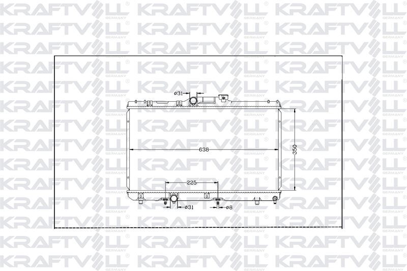 MOTOR SU RADYATORU COROLLA AE101 1992 1997 OTOMATIK VITES (641X353X17)