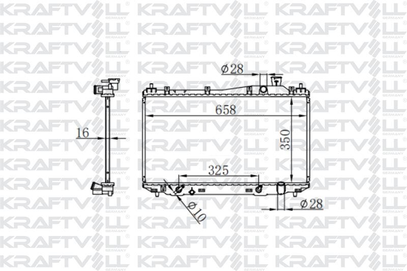 MOTOR SU RADYATORU HONDA CIVIC VTEC 2001 2006  (350×658×16) BRAZING (AT)