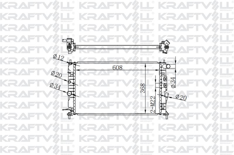 MOTOR SU RADYATORU M.T VECTRA B X25XE (608*368*16) BRAZING (MT)