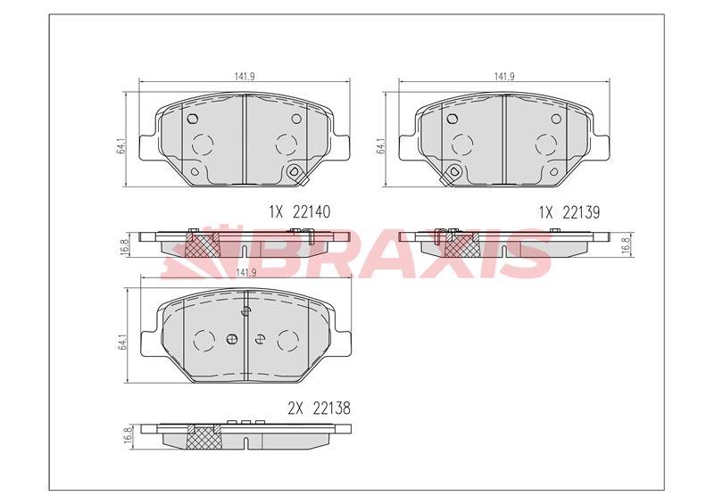 ÖN FREN BALATASI 17 ınc OPEL INSIGNIA B 17>