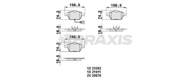 ON FREN BALATASI A4 A6 1.8T 1.9TDI 95> PASSAT 1.8T 1.9TDI 95 00 GOLF IV 1.9TDI SUPERB 02>